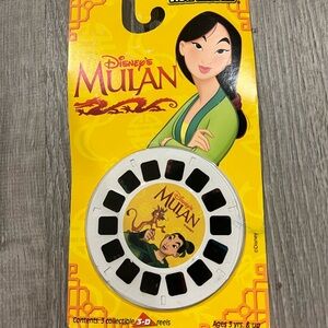 Disney View-Master Mulan Reel Pack Packaging - Yellow & Green